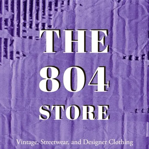 The804Store logo: Vintage, Streetwear, and Designer Clothing