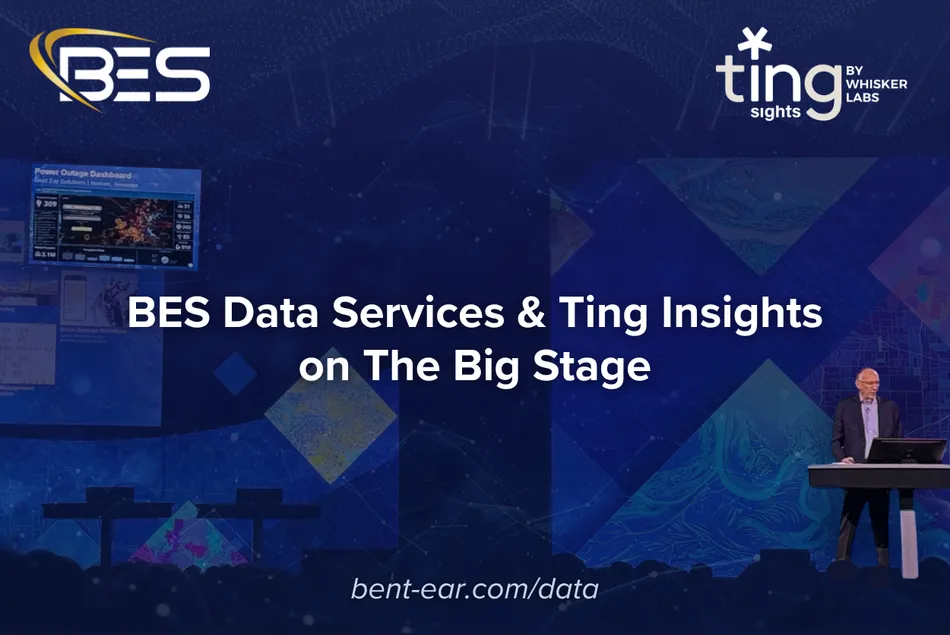 Blog header graphic: BES Data Services and Ting Insights on the big stage
